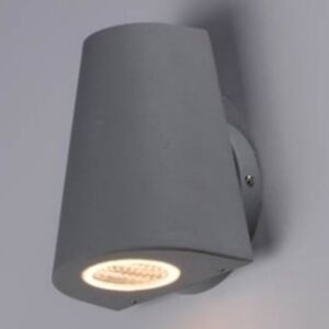 MAXIM LED Wall Sconce Grey Matte Indoor Outdoor Modern Industrial NWT